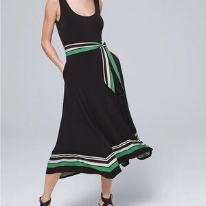 Matte Jersey Midi Handkerchief Dress